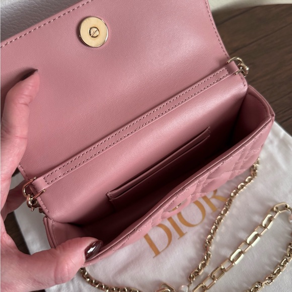 DIOR My Dior Lambskin Leather Phone Crossbody Bag - Picture 3 of 7